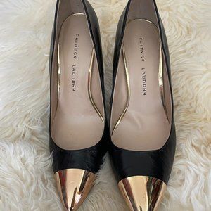 Chinese Laundry Gold Toe Pumps